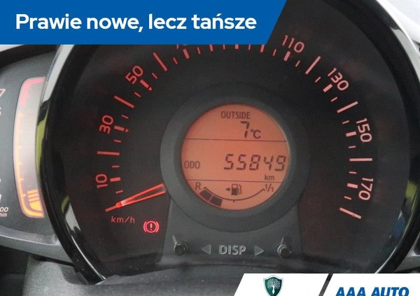 Toyota Aygo cena 39000 przebieg: 55839, rok produkcji 2016 z Międzybórz małe 191
